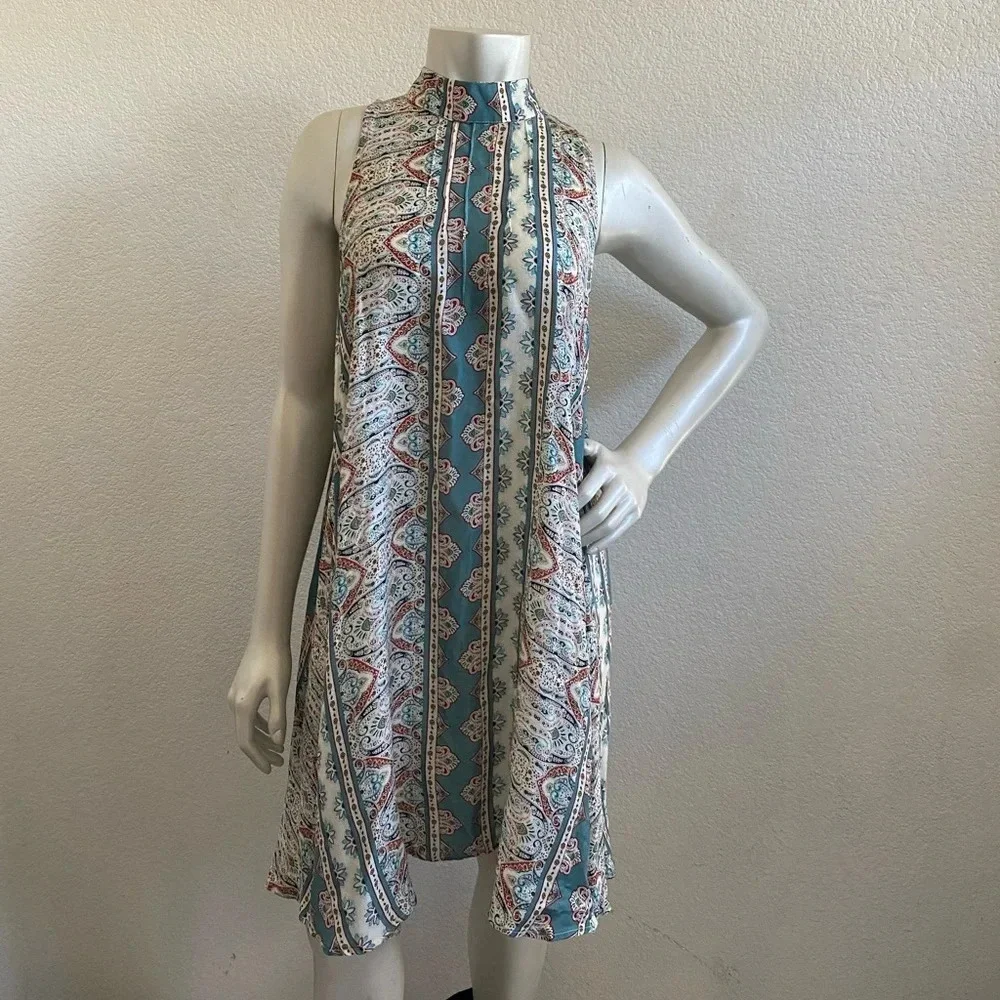 Intimately Free People Mock Neck Slip Dress Boho Large - Picture 12 of 14